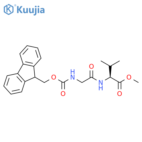 N-[(9H-Fluoren-9-ylmethoxy)carbonyl]glycyl-L-valine methyl ester structure