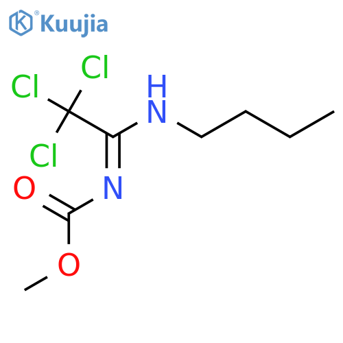 Carbamic acid, [1-(butylamino)-2,2,2-trichloroethylidene]-, methyl ester structure