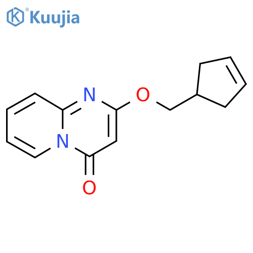 2-[(cyclopent-3-en-1-yl)methoxy]-4H-pyrido[1,2-a]pyrimidin-4-one structure