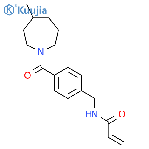 N-[[4-(4-Methylazepane-1-carbonyl)phenyl]methyl]prop-2-enamide structure
