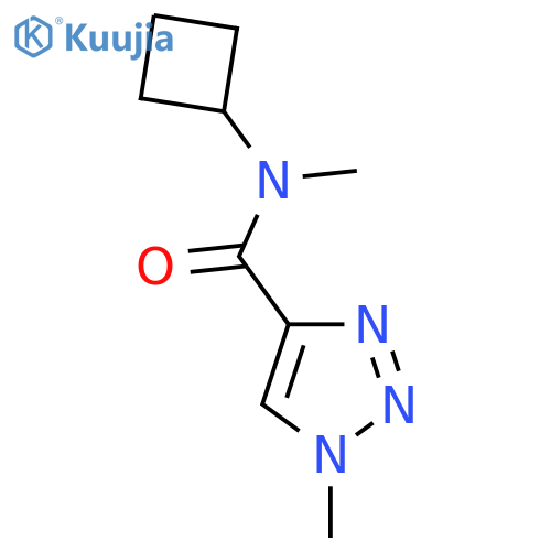 N-cyclobutyl-N,1-dimethyl-1H-1,2,3-triazole-4-carboxamide structure