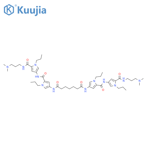 Heptanediamide,N,N'-bis[5-[[[5-[[[3-(dimethylamino)propyl]amino]carbonyl]-1-propyl-1H-pyrrol-3-yl]amino]carbonyl]-1-propyl-1H-pyrrol-3-yl]- structure