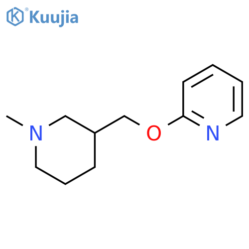 2-(1-methylpiperidin-3-yl)methoxypyridine structure