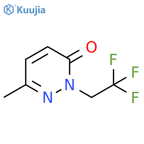 6-methyl-2-(2,2,2-trifluoroethyl)-2,3-dihydropyridazin-3-one structure