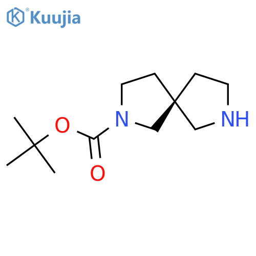 2-Methyl-2-propanyl (5R)-2,7-diazaspiro[4.4]nonane-2-carboxylate structure