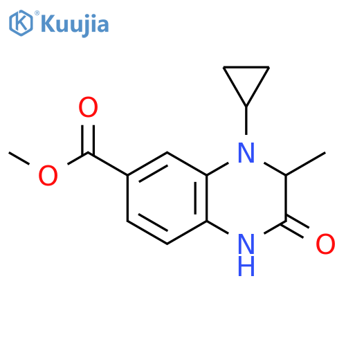 Methyl 4-Cyclopropyl-3-methyl-2-oxo-1,2,3,4-tetrahydroquinoxaline-6-carboxylate structure