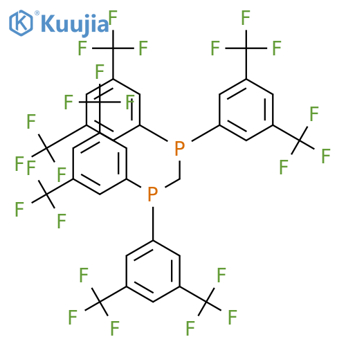 Phosphine,methylenebis[bis[3,5-bis(trifluoromethyl)phenyl]- (9CI) structure