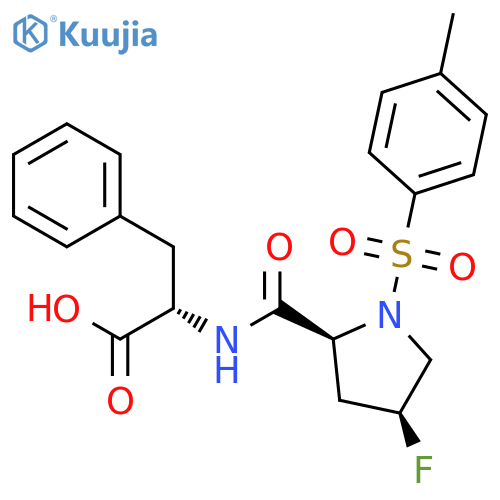 L-Phenylalanine, (4S)-4-fluoro-1-[(4-methylphenyl)sulfonyl]-L-prolyl- structure