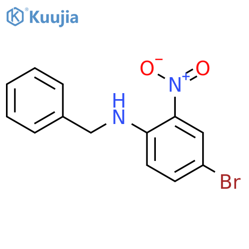Benzyl-(4-bromo-2-nitro-phenyl)-amine structure