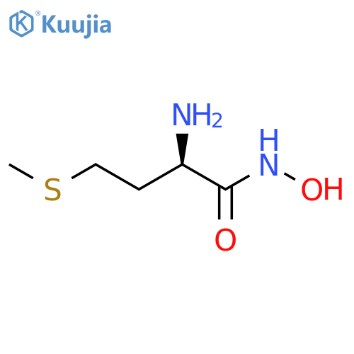 Butanamide, 2-amino-N-hydroxy-4-(methylthio)-, (2R)- structure