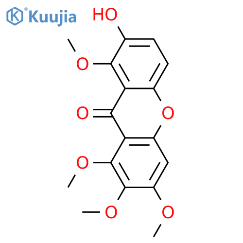 1,2,3,7,8-Pentahydroxyxanthone; 1,2,3,8-Tetra-Me ether structure