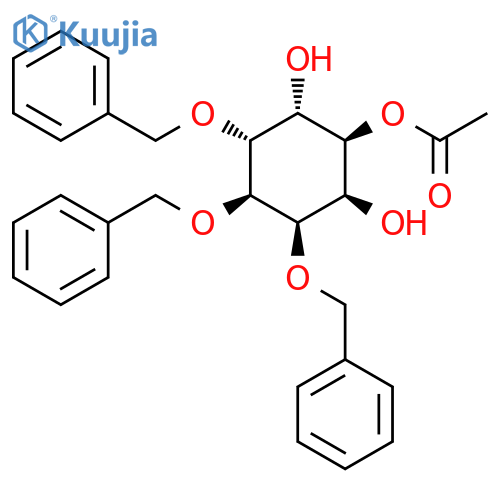 D-allo-Inositol, 3,4,5-tris-O-(phenylmethyl)-, 1-acetate (9CI) structure