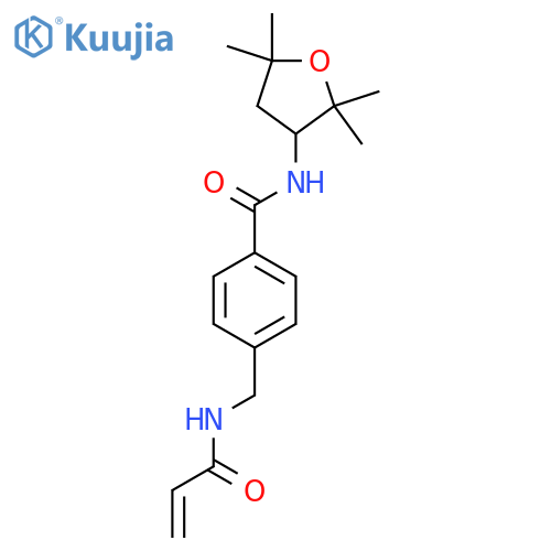 4-[(prop-2-enamido)methyl]-N-(2,2,5,5-tetramethyloxolan-3-yl)benzamide structure