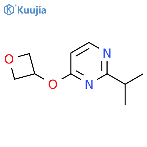 4-(Oxetan-3-yloxy)-2-(propan-2-yl)pyrimidine structure
