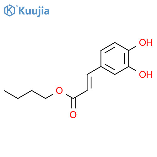 Butyl 3-(3,4-dihydroxyphenyl)acrylate structure