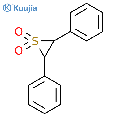 Thiirane, 2,3-diphenyl-, 1,1-dioxide structure