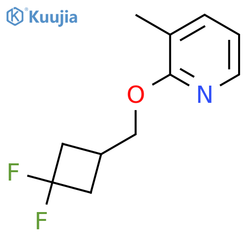 2-[(3,3-Difluorocyclobutyl)methoxy]-3-methylpyridine structure