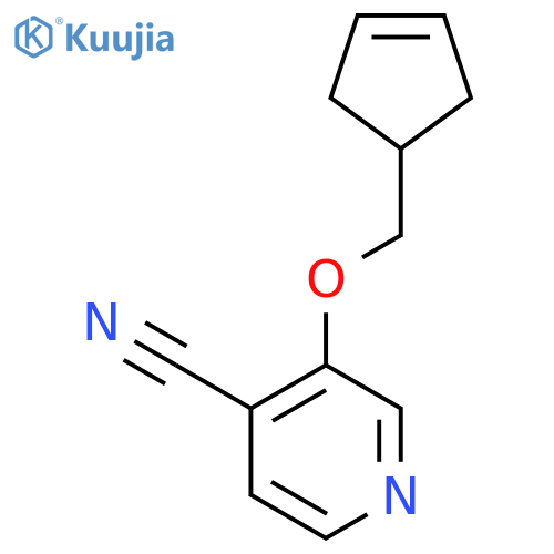 3-[(Cyclopent-3-en-1-yl)methoxy]pyridine-4-carbonitrile structure