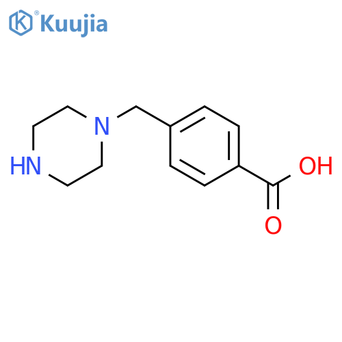 4-\u200b(Piperazin-\u200b1-\u200bylmethyl)\u200bbenzoic Acid structure