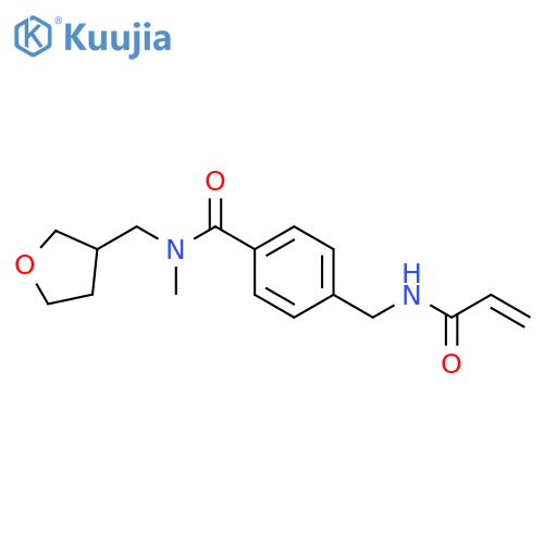 N-Methyl-4-[[(1-oxo-2-propen-1-yl)amino]methyl]-N-[(tetrahydro-3-furanyl)methyl]benzamide structure