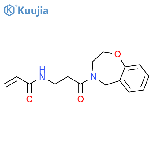 N-3-oxo-3-(2,3,4,5-tetrahydro-1,4-benzoxazepin-4-yl)propylprop-2-enamide structure