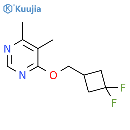4-(3,3-difluorocyclobutyl)methoxy-5,6-dimethylpyrimidine structure