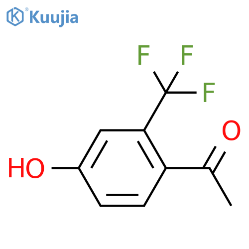 1-[4-hydroxy-2-(trifluoromethyl)phenyl]ethan-1-one structure