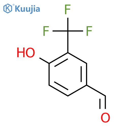 4-Hydroxy-3-(trifluoromethyl)benzaldehyde structure