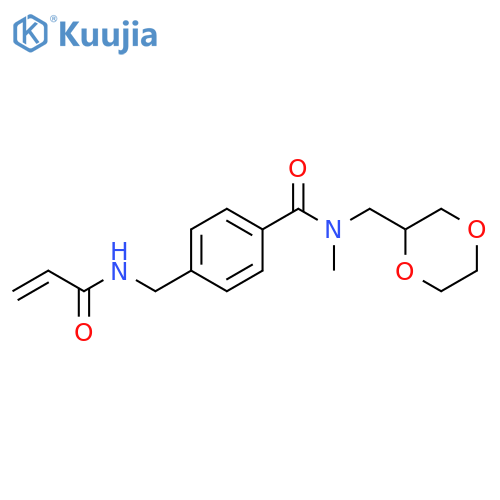 N-(1,4-Dioxan-2-ylmethyl)-N-methyl-4-[[(1-oxo-2-propen-1-yl)amino]methyl]benzamide structure