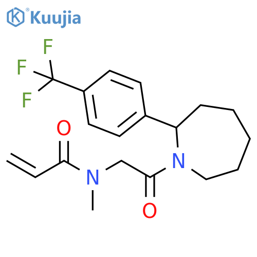 N-[2-[Hexahydro-2-[4-(trifluoromethyl)phenyl]-1H-azepin-1-yl]-2-oxoethyl]-N-methyl-2-propenamide structure
