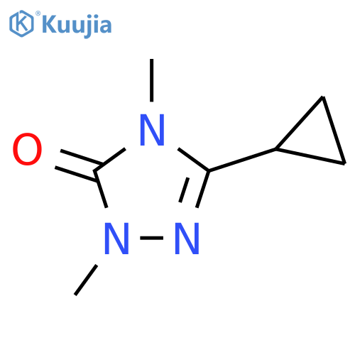 3-cyclopropyl-1,4-dimethyl-4,5-dihydro-1H-1,2,4-triazol-5-one structure