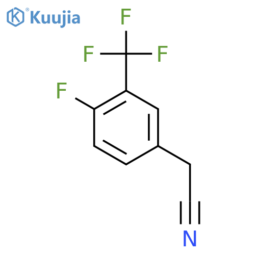 4-Fluoro-3-(trifluoromethyl)phenylacetonitrile structure