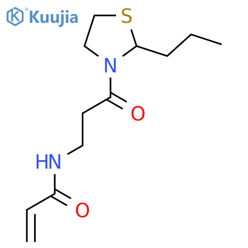 N-3-oxo-3-(2-propyl-1,3-thiazolidin-3-yl)propylprop-2-enamide structure
