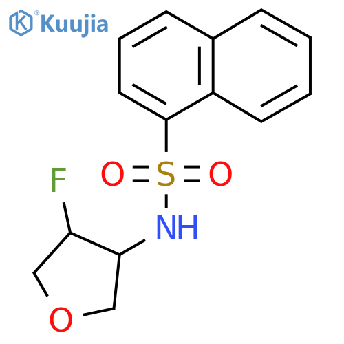 N-(4-fluorooxolan-3-yl)naphthalene-1-sulfonamide structure