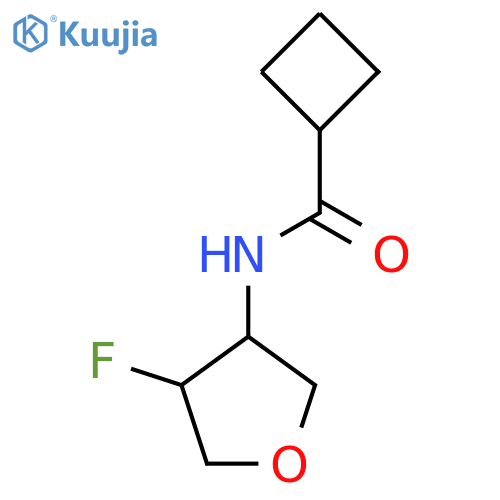 N-(4-fluorooxolan-3-yl)cyclobutanecarboxamide structure