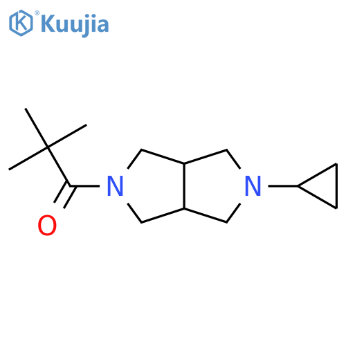 1-{5-cyclopropyl-octahydropyrrolo3,4-cpyrrol-2-yl}-2,2-dimethylpropan-1-one structure