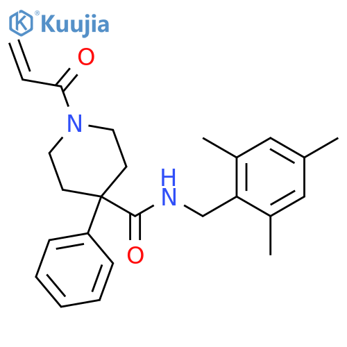 1-(1-Oxo-2-propen-1-yl)-4-phenyl-N-[(2,4,6-trimethylphenyl)methyl]-4-piperidinecarboxamide structure