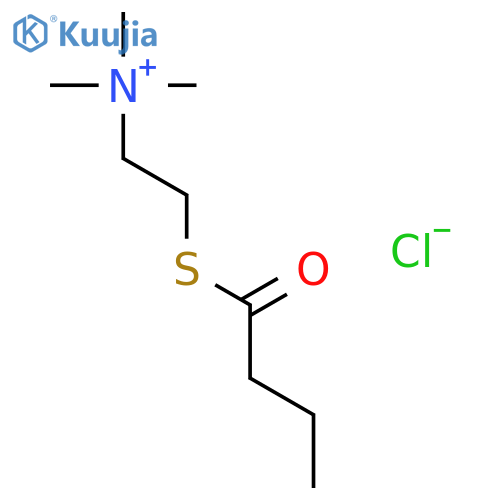 2-Butanoylsulfanylethyl(trimethyl)azanium Chloride structure