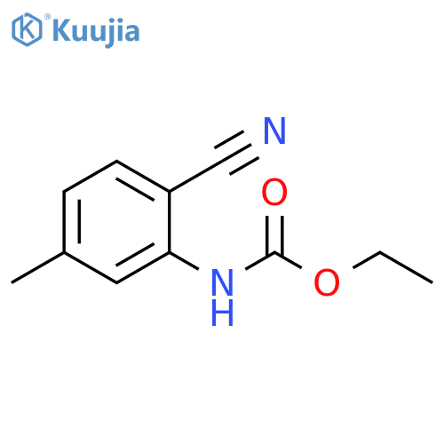 ethyl (2-cyano-5-methylphenyl)carbamate structure