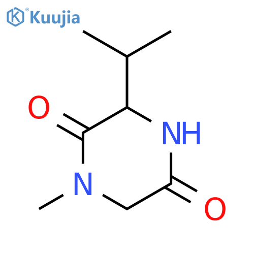 1-Methyl-3-(propan-2-yl)piperazine-2,5-dione structure