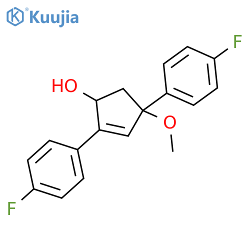 2-Cyclopenten-1-ol, 2,4-bis(4-fluorophenyl)-4-methoxy- structure