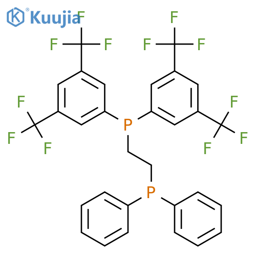 Phosphine, bis[3,5-bis(trifluoromethyl)phenyl][2-(diphenylphosphino)ethyl]- structure