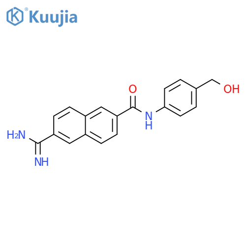 2-Naphthalenecarboxamide,6-(aminoiminomethyl)-N-[4-(hydroxymethyl)phenyl]- structure
