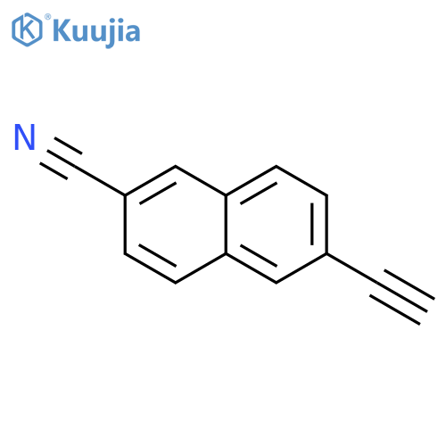 2-Naphthalenecarbonitrile, 6-ethynyl- structure