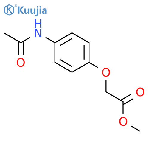 methyl 2-(4-acetamidophenoxy)acetate structure