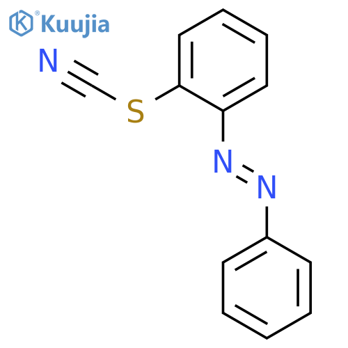 Thiocyanic acid, 2-(phenylazo)phenyl ester structure