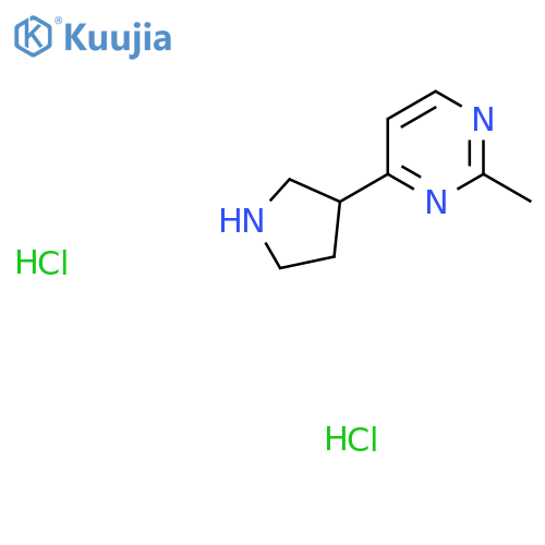 2-Methyl-4-(3-pyrrolidinyl)pyrimidine dihydrochloride structure