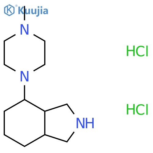 4-(4-Methyl-1-piperazinyl)octahydro-1H-isoindole dihydrochloride structure