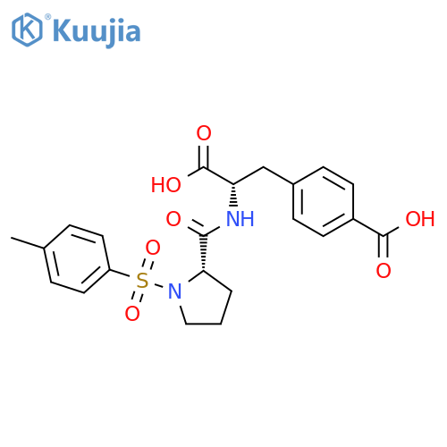 Phenylalanine, 1-[(4-methylphenyl)sulfonyl]-L-prolyl-4-carboxy- structure