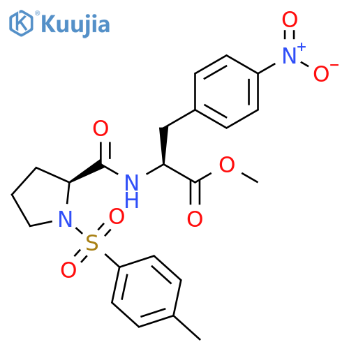 L-Phenylalanine, 1-[(4-methylphenyl)sulfonyl]-L-prolyl-4-nitro-, methylester structure